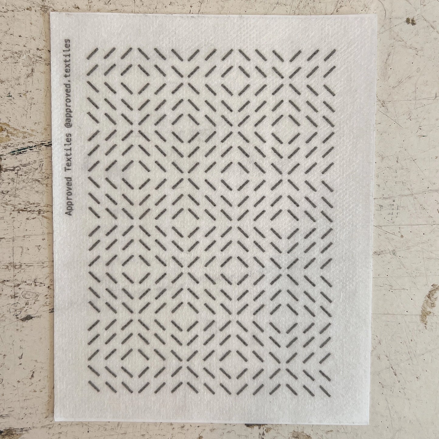Diagonals Mending + Embellishment Stick & Stitch | Approved Textiles
