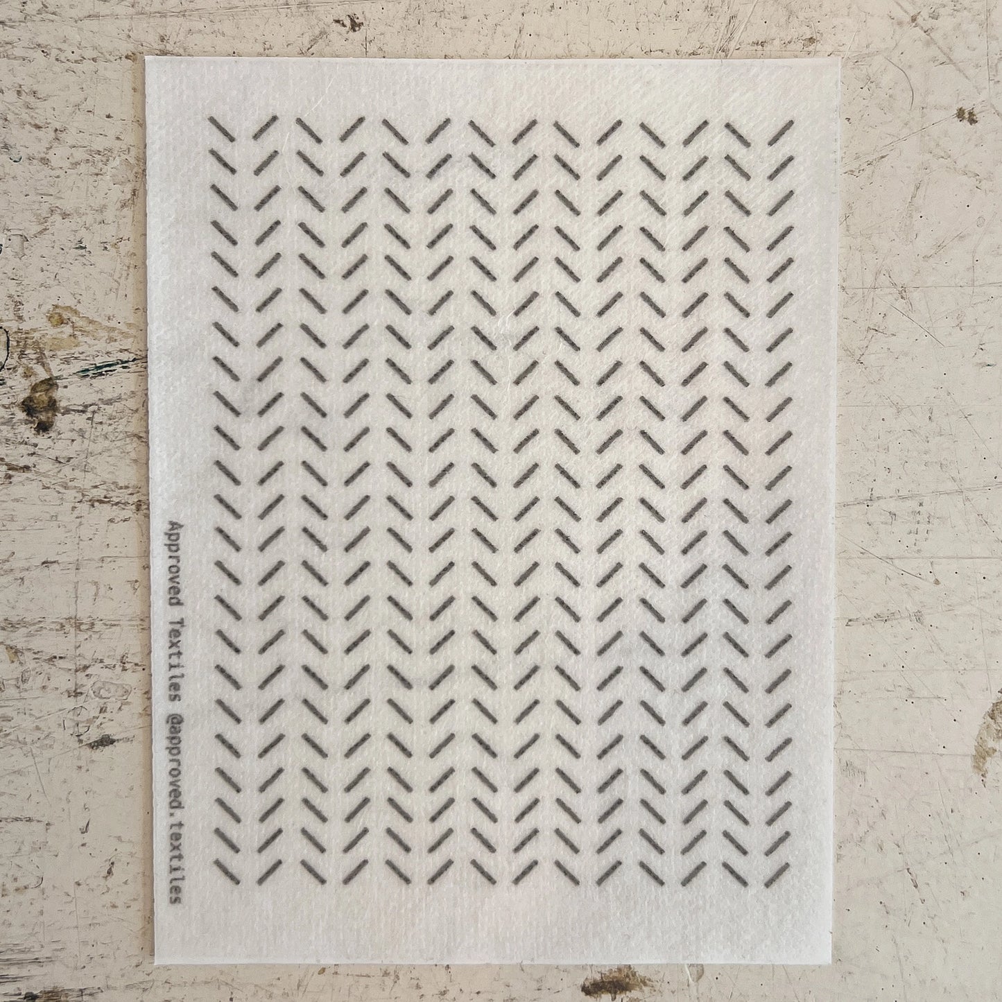 Diagonals Mending + Embellishment Stick & Stitch | Approved Textiles