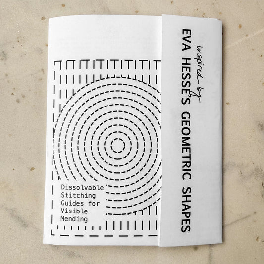 Eva Hesse Geometric Shapes: Mending + Embellishment Stick & Stitch | Approved Textiles