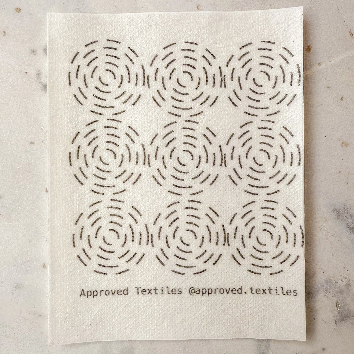 Eva Hesse Geometric Shapes: Mending + Embellishment Stick & Stitch | Approved Textiles