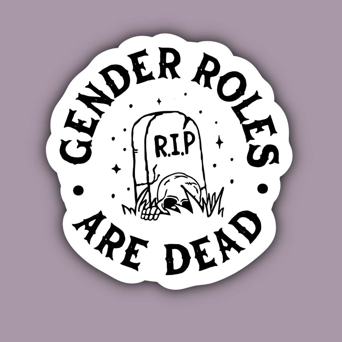 Gender Roles Are Dead Sticker | Indigo Maiden