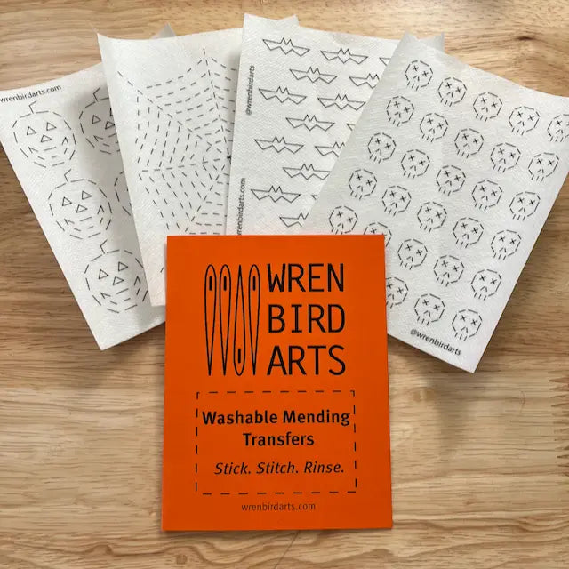 Halloween Mending Pattern Transfers | Wrenbirdarts