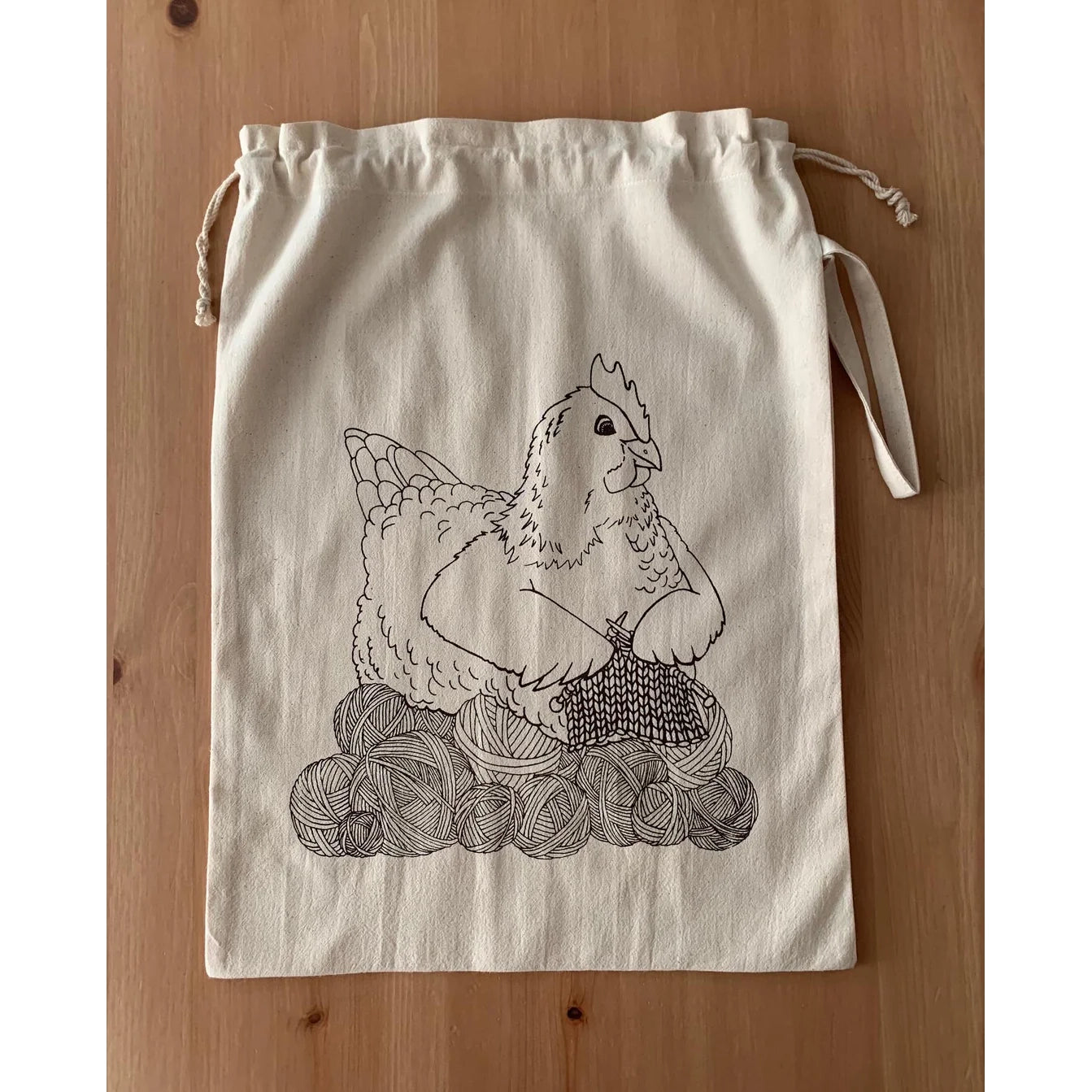 Knitting Chicken Project Bag | Dawn Kathryn Studios
