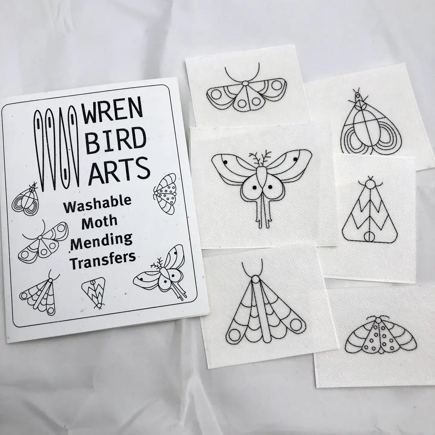 Moth Mending Pattern Transfers | Wrenbirdarts