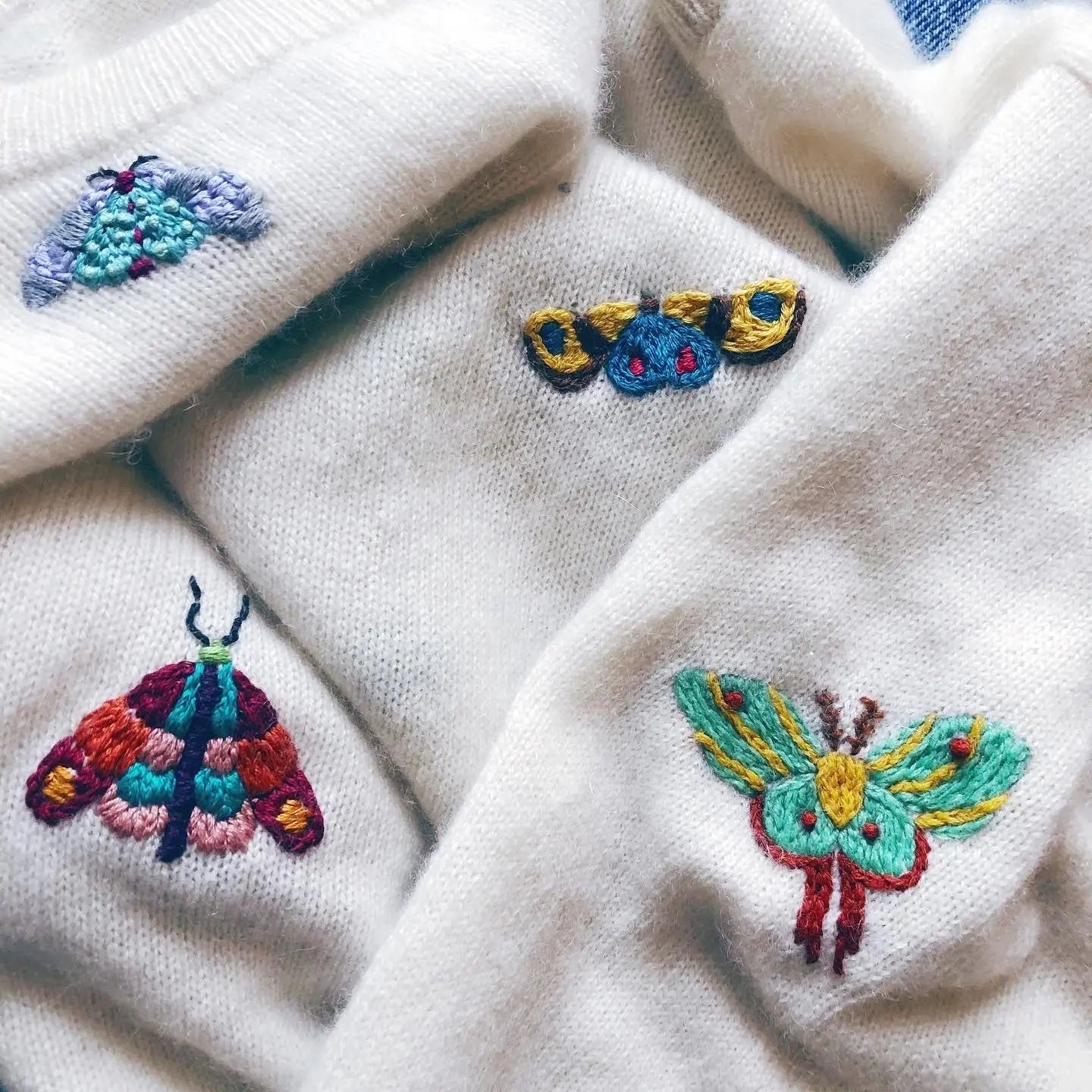 Moth Mending Pattern Transfers | Wrenbirdarts