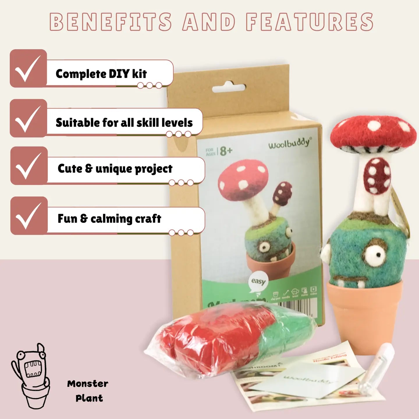 Felt Mushroom | Woolbuddy