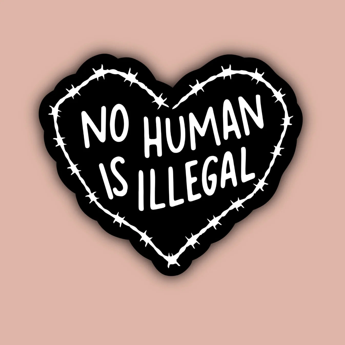 No Human is Illegal Sticker | Indigo Maiden