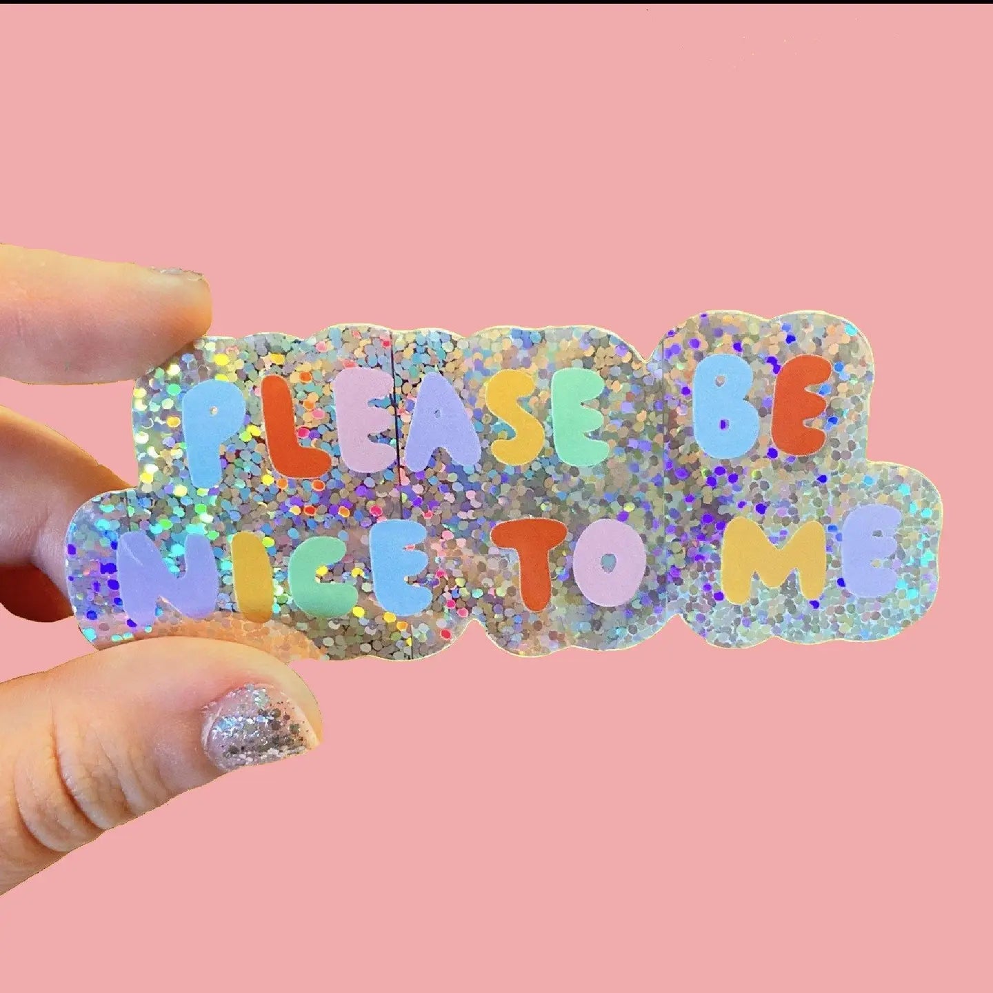 Please Be Nice to Me Sticker | The Peach Fuzz