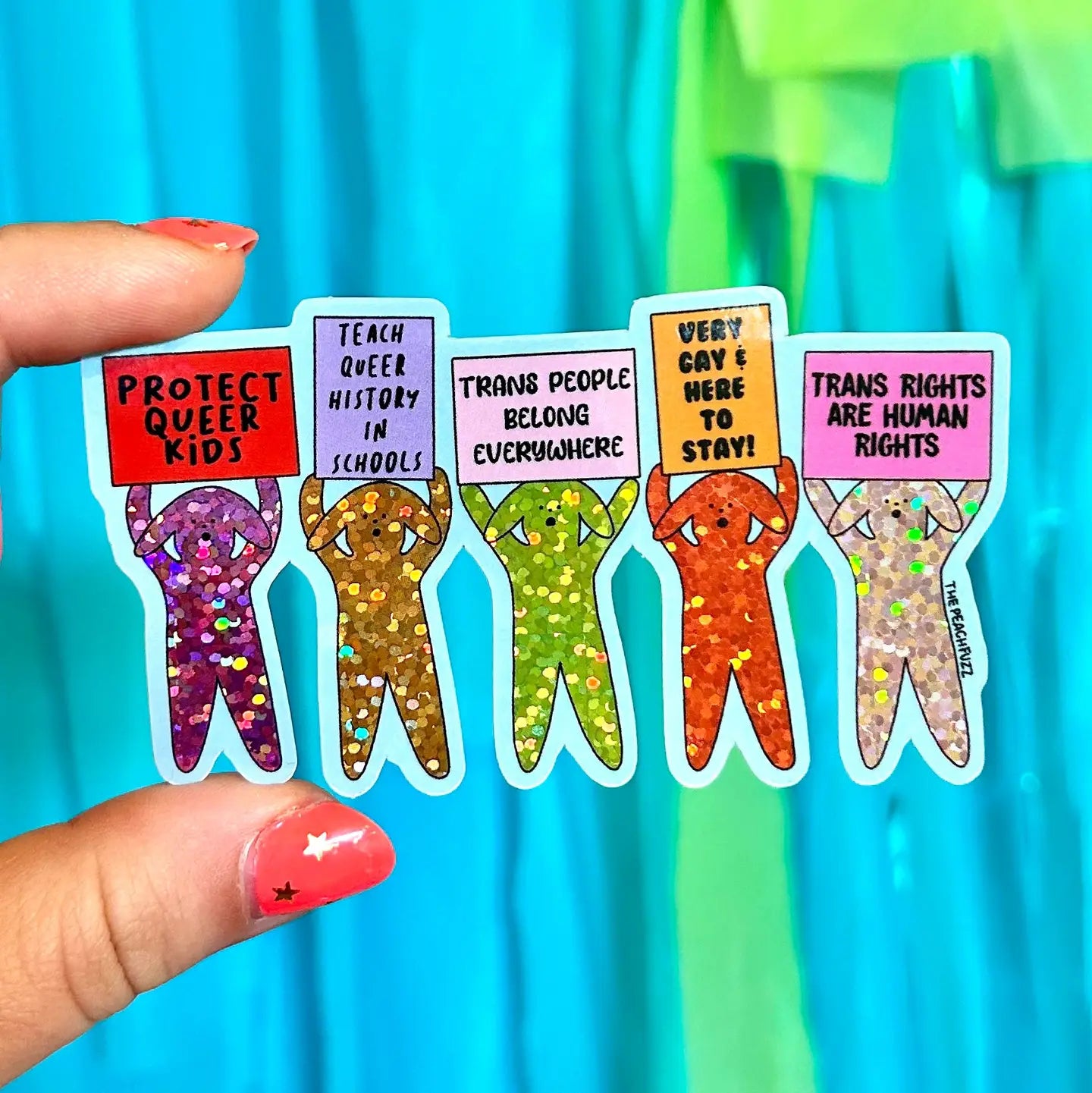 Pride Puppies Sticker | The Peach Fuzz