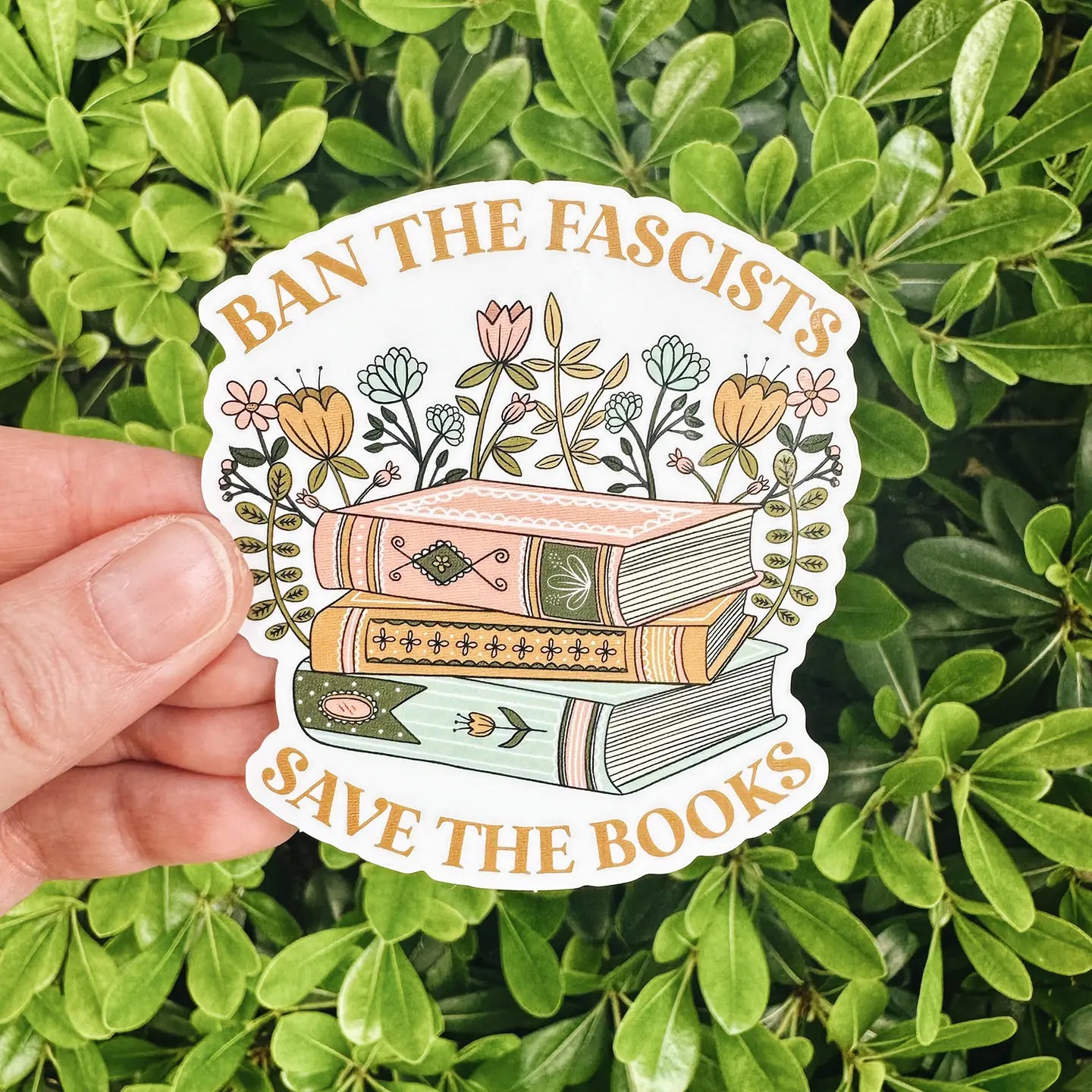 Ban the Fascists, Save the Books Sticker | Remember November