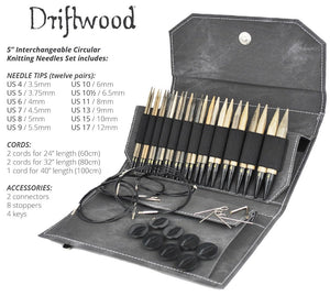 5" Driftwood interchangeable set