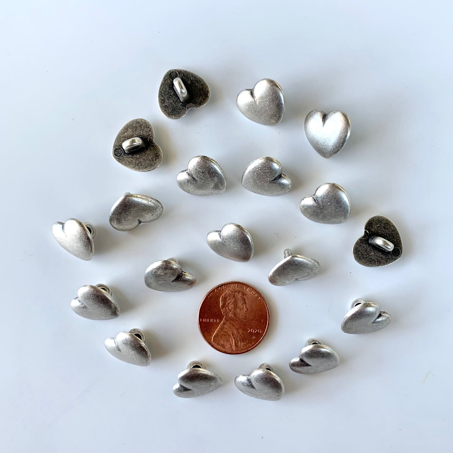 Metal Buttons under 5/8 inch