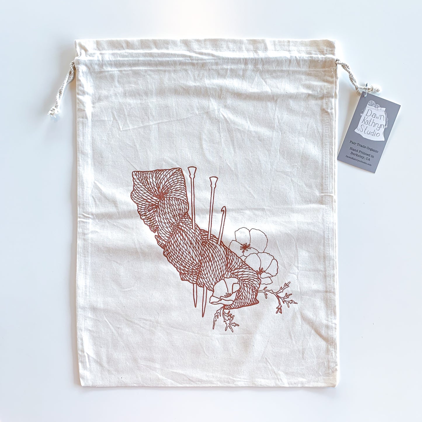 Yarnifornia Project Bag | Dawn Kathryn Studios