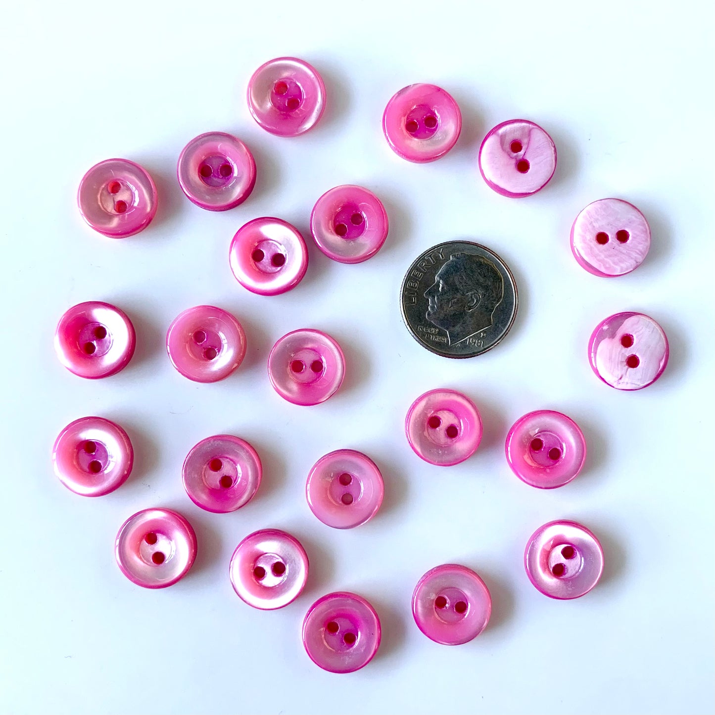 Shell Buttons - 5/8 to 7/8 inch