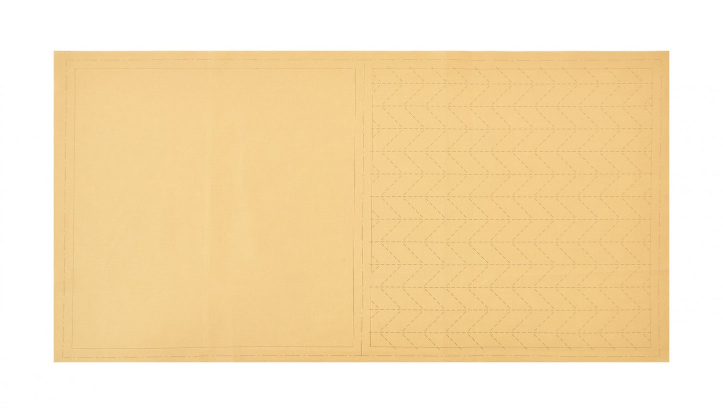 Preprinted Sashiko Cotton & Linen Fabric