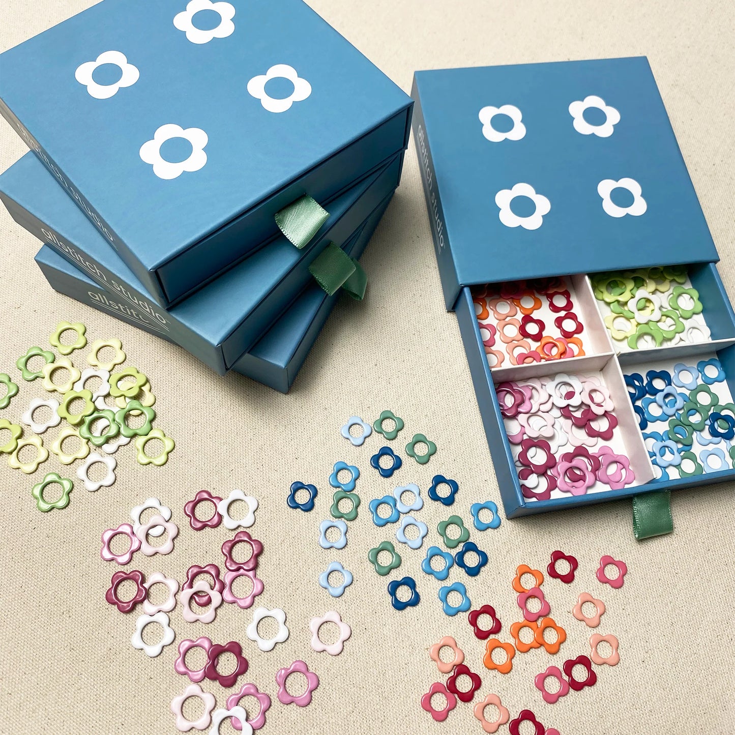 Flower Stitch Markers | Allstitch Studio