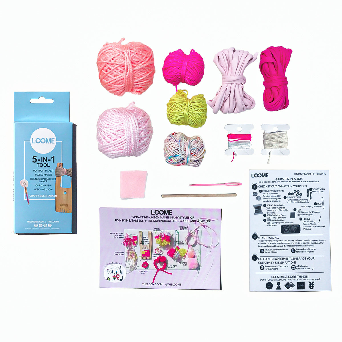 5 Crafts in a Box Kit - The Loome