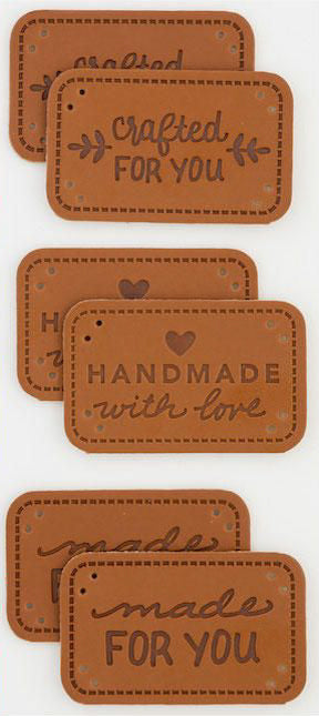 Humorous Faux Leather Garment Tags