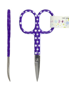 Bright Dot Curved Tip Embroidery Scissors
