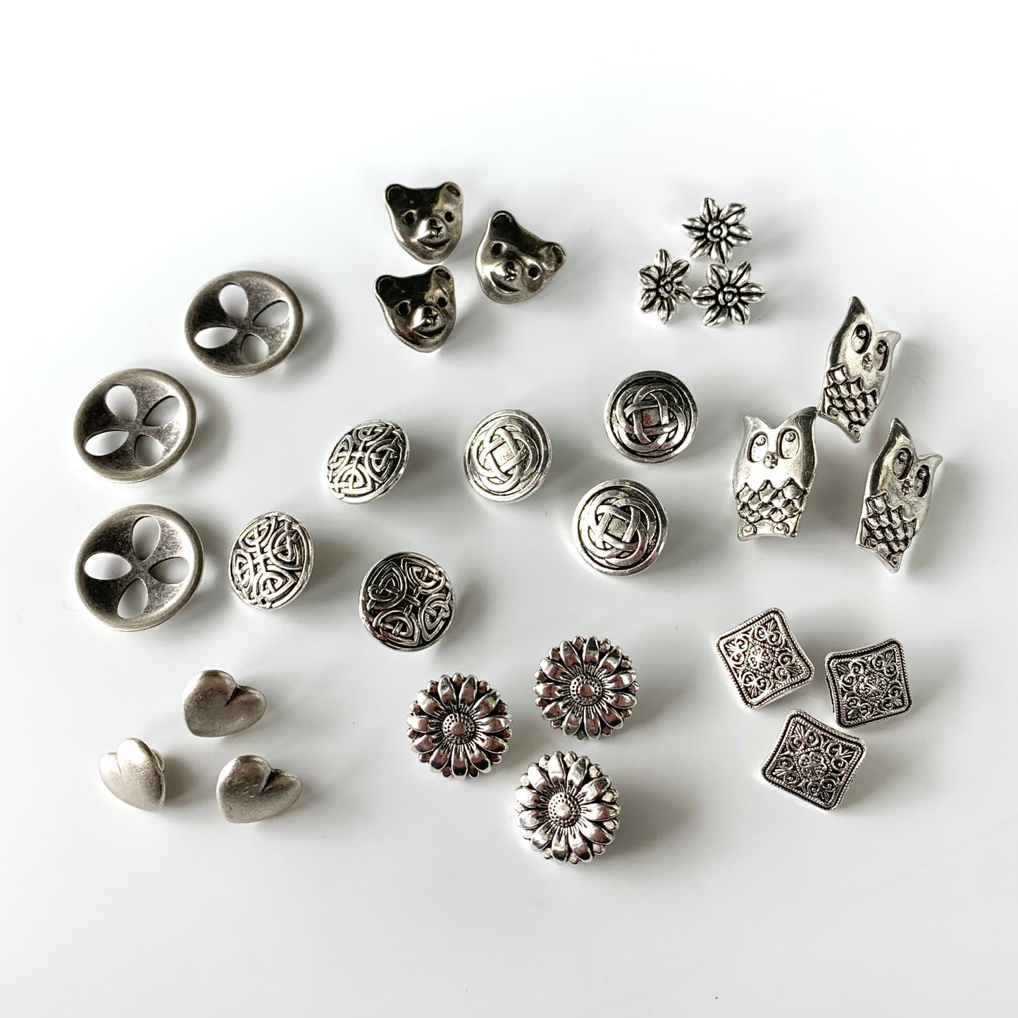 Metal Buttons 5/8 inch to 7/8 inch