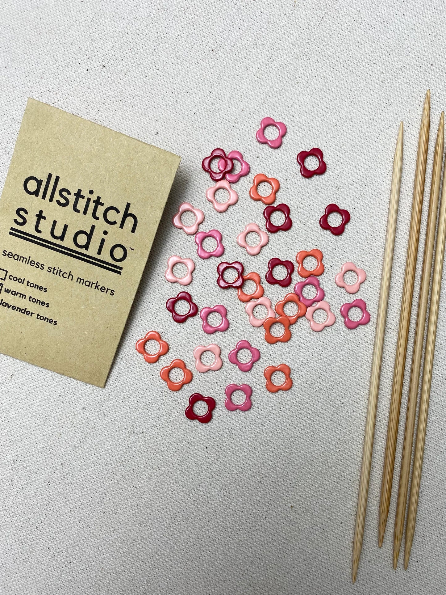 Flower Stitch Markers | Allstitch Studio