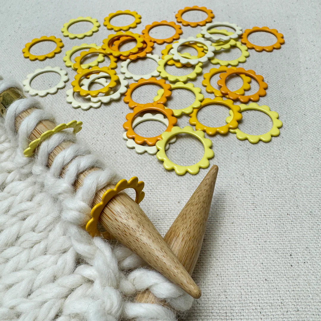 Flower Stitch Markers | Allstitch Studio