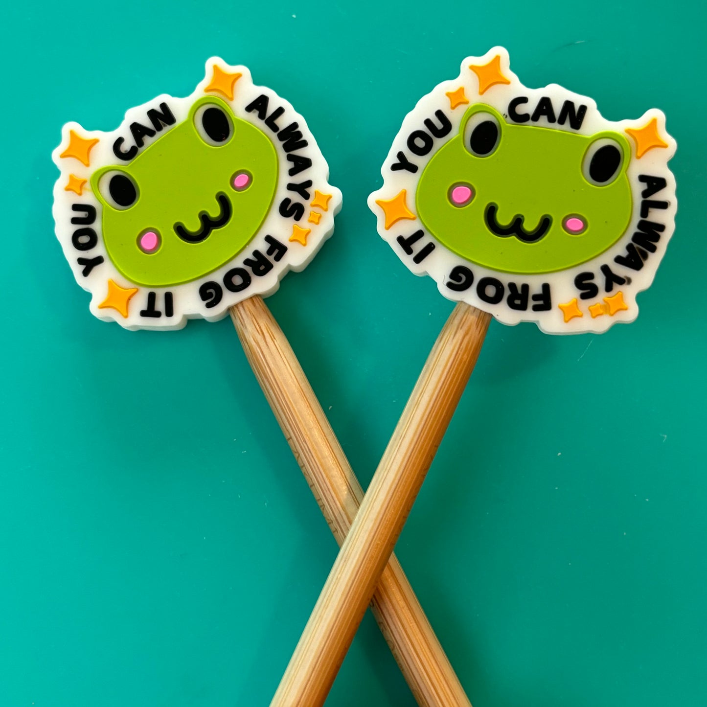 You Can Always Frog It Stitch Stoppers | Comma Craft Co.