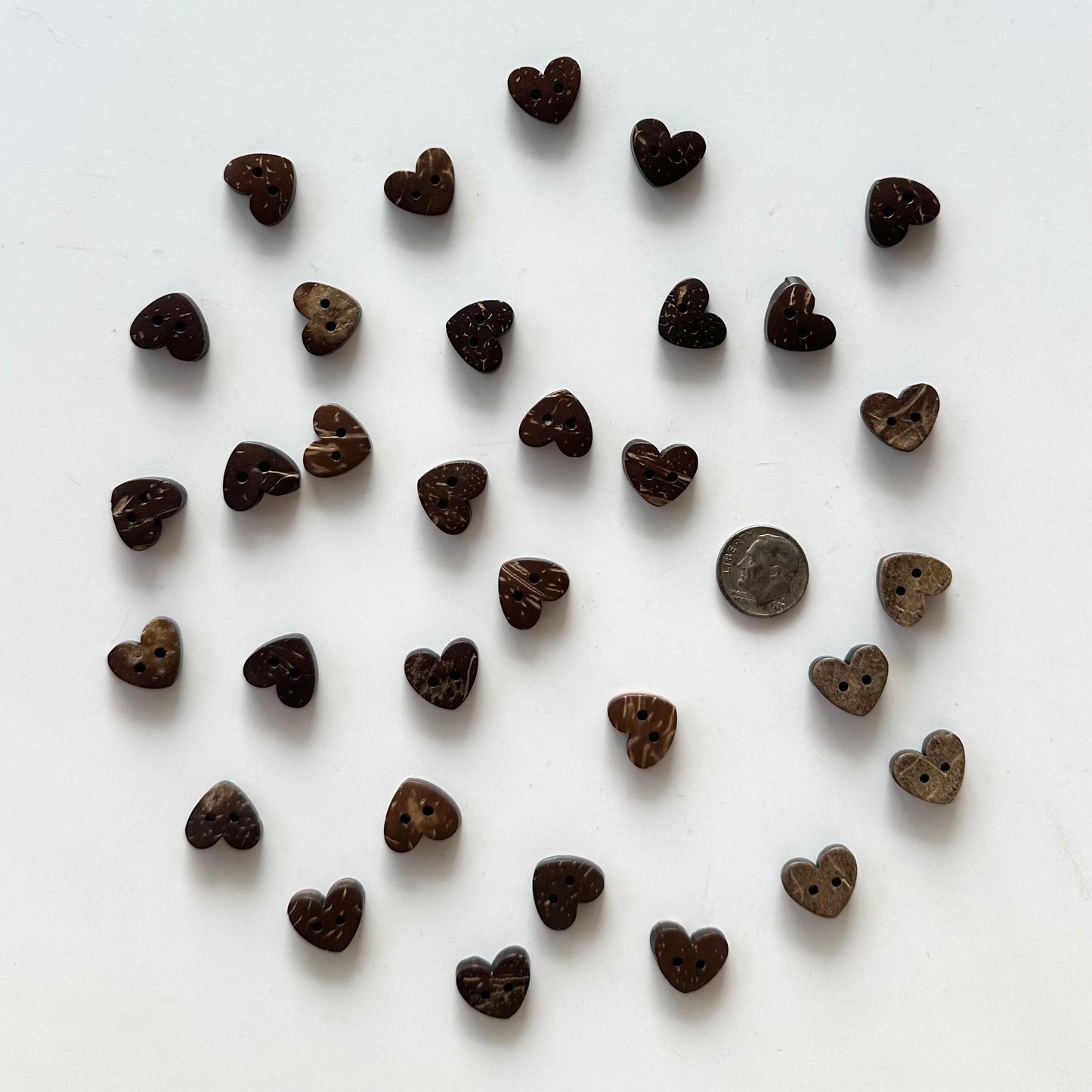 Coconut & Bamboo Buttons under 1 inch