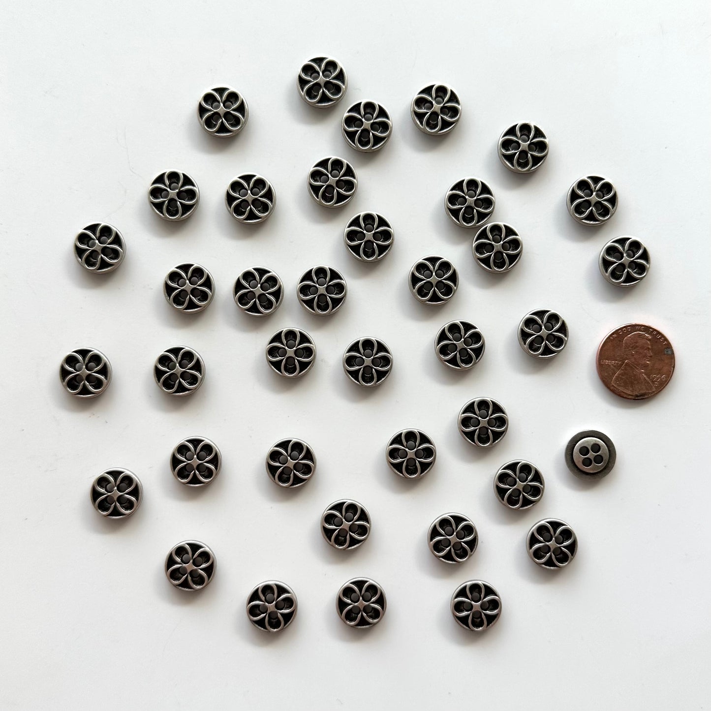Metal Buttons under 5/8 inch