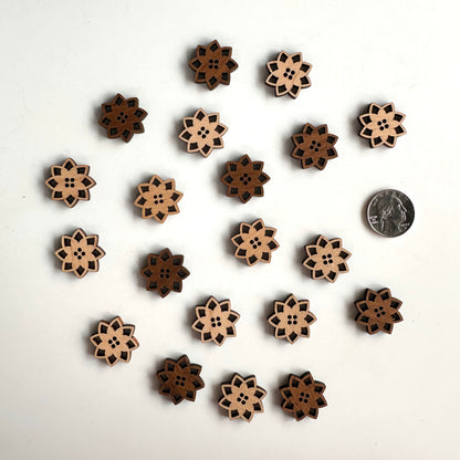 Wood Buttons over 7/8 inch