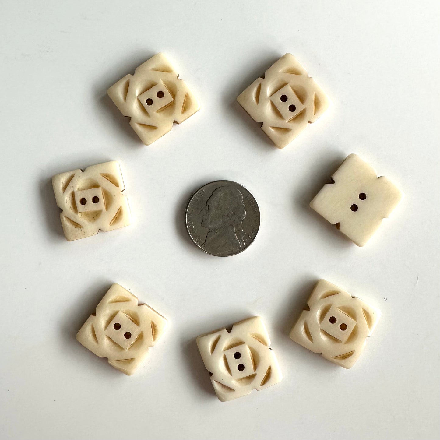 Bone, Nut, Horn, & Leather Buttons