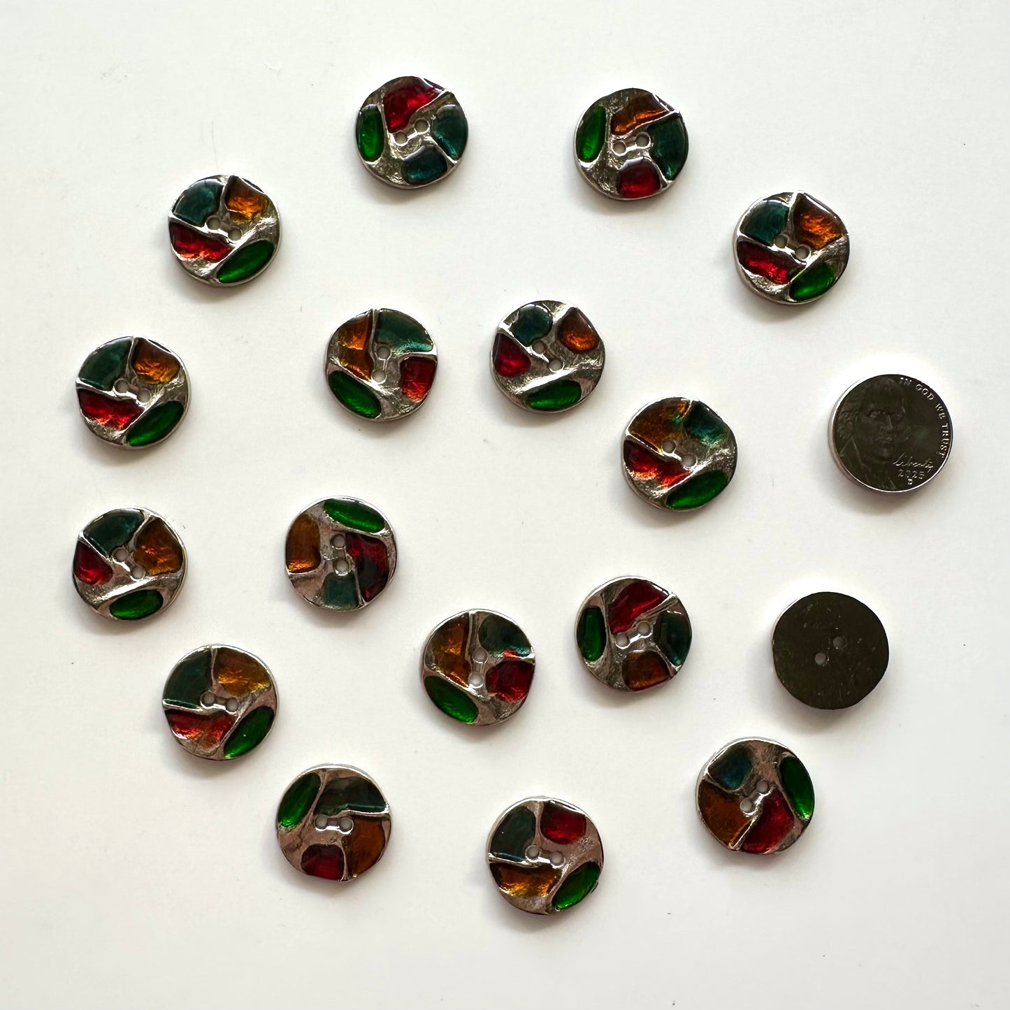 Metal Buttons 5/8 inch to 7/8 inch