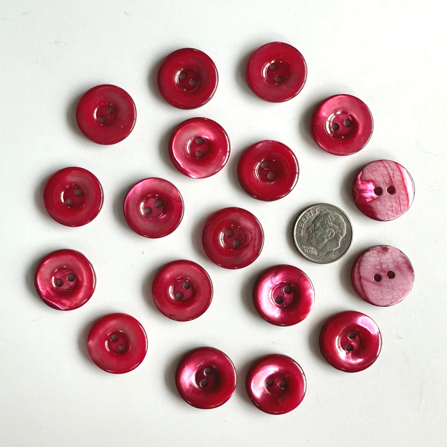 Shell Buttons - 5/8 to 7/8 inch