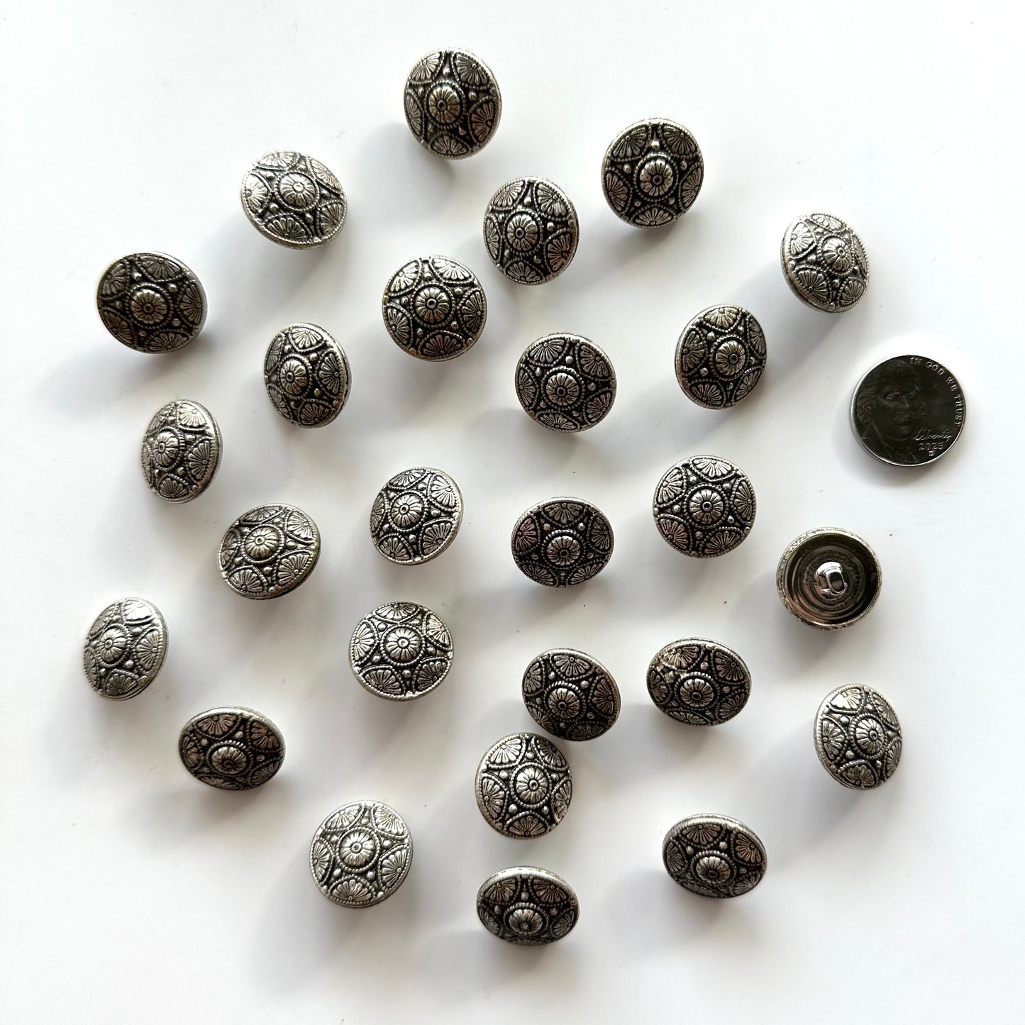 Metal Buttons 5/8 inch to 7/8 inch