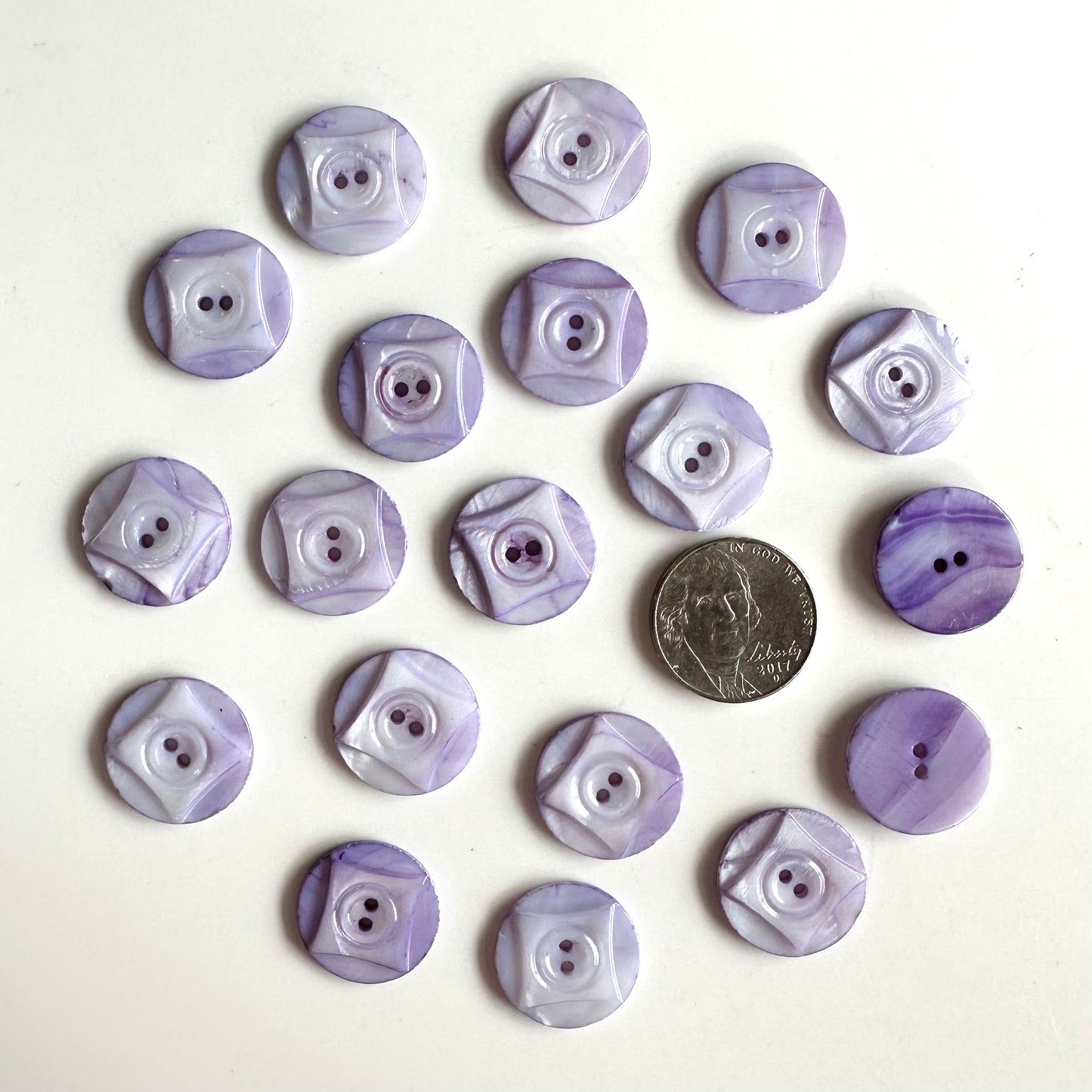 Shell Buttons - 5/8 to 7/8 inch