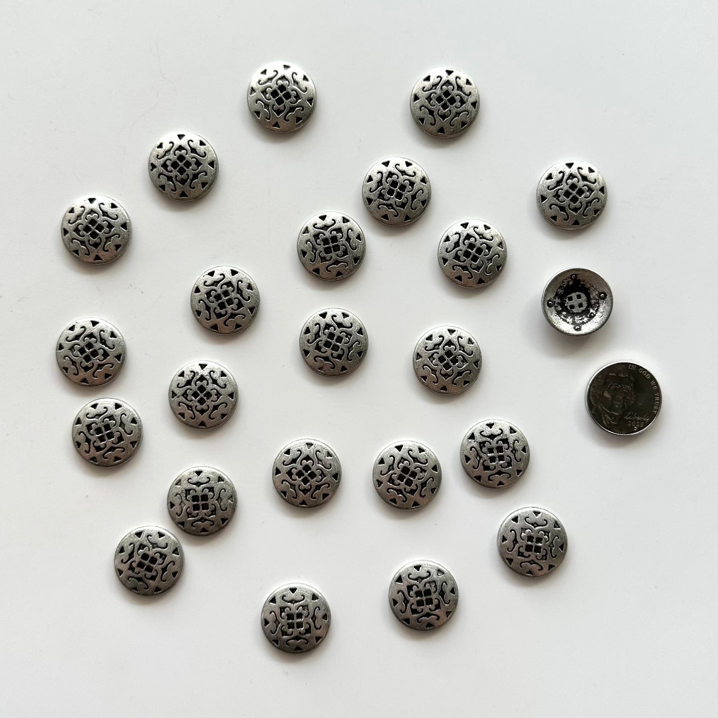 Metal Buttons 5/8 inch to 7/8 inch