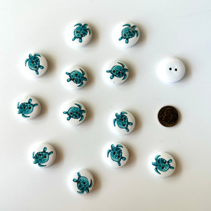 Painted Wood Buttons under 1 inch