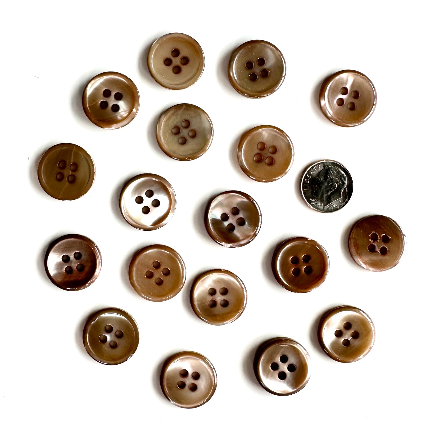 Shell Buttons - 5/8 to 7/8 inch