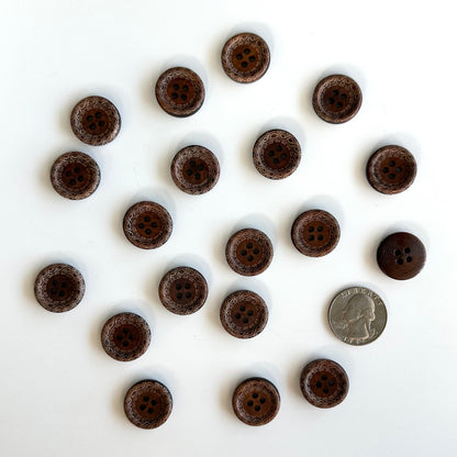Wood Buttons 5/8 to 7/8 inch