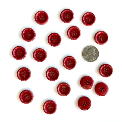 Painted Wood Buttons under 1 inch
