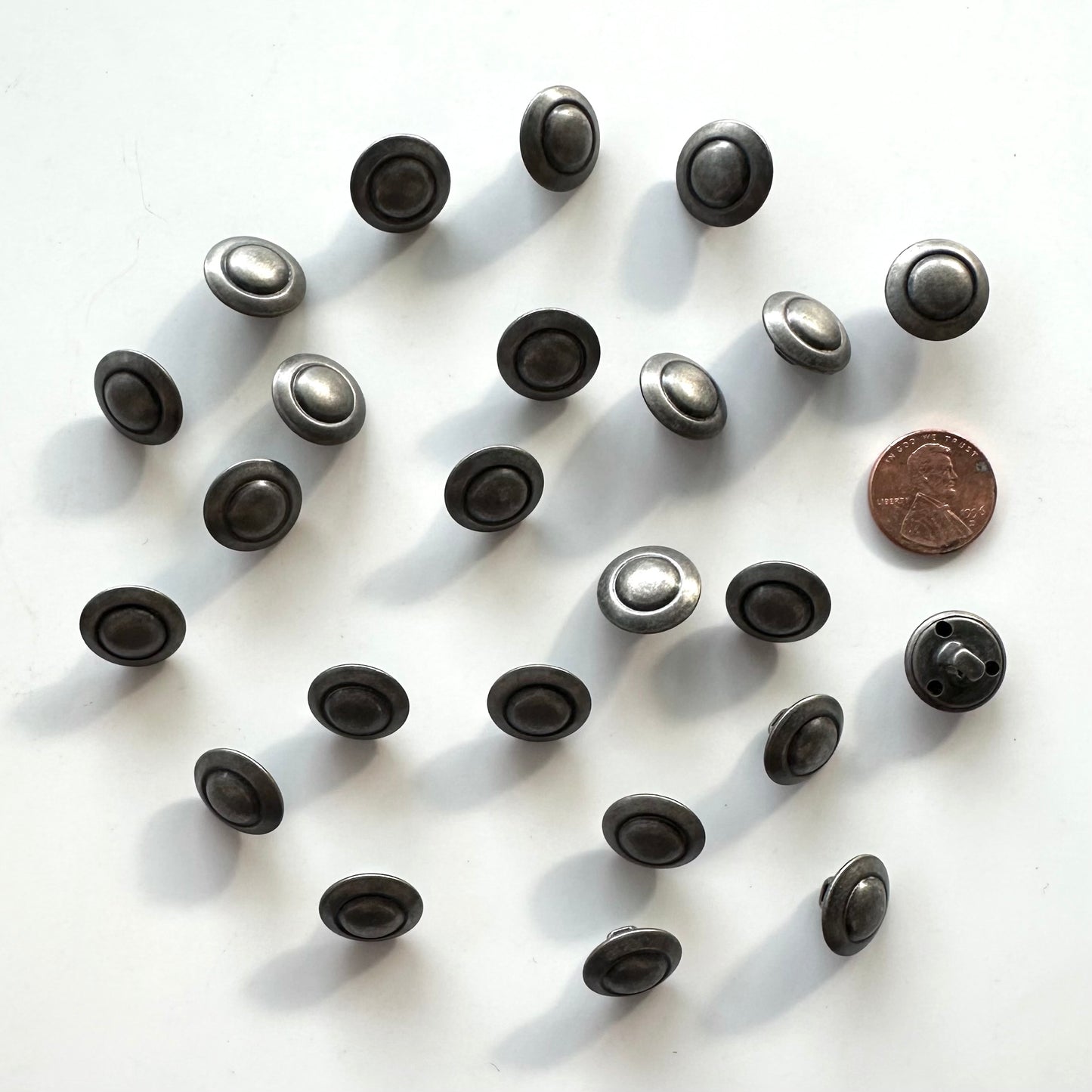 Metal Buttons 5/8 inch to 7/8 inch