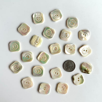 Shell Buttons - 5/8 to 7/8 inch