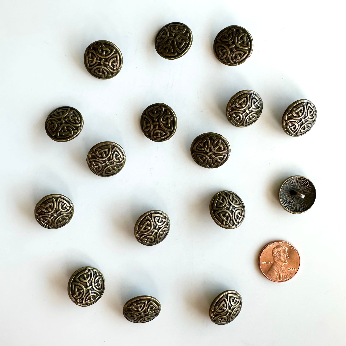 Metal Buttons 5/8 inch to 7/8 inch