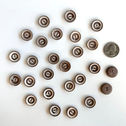 Painted Wood Buttons under 1 inch