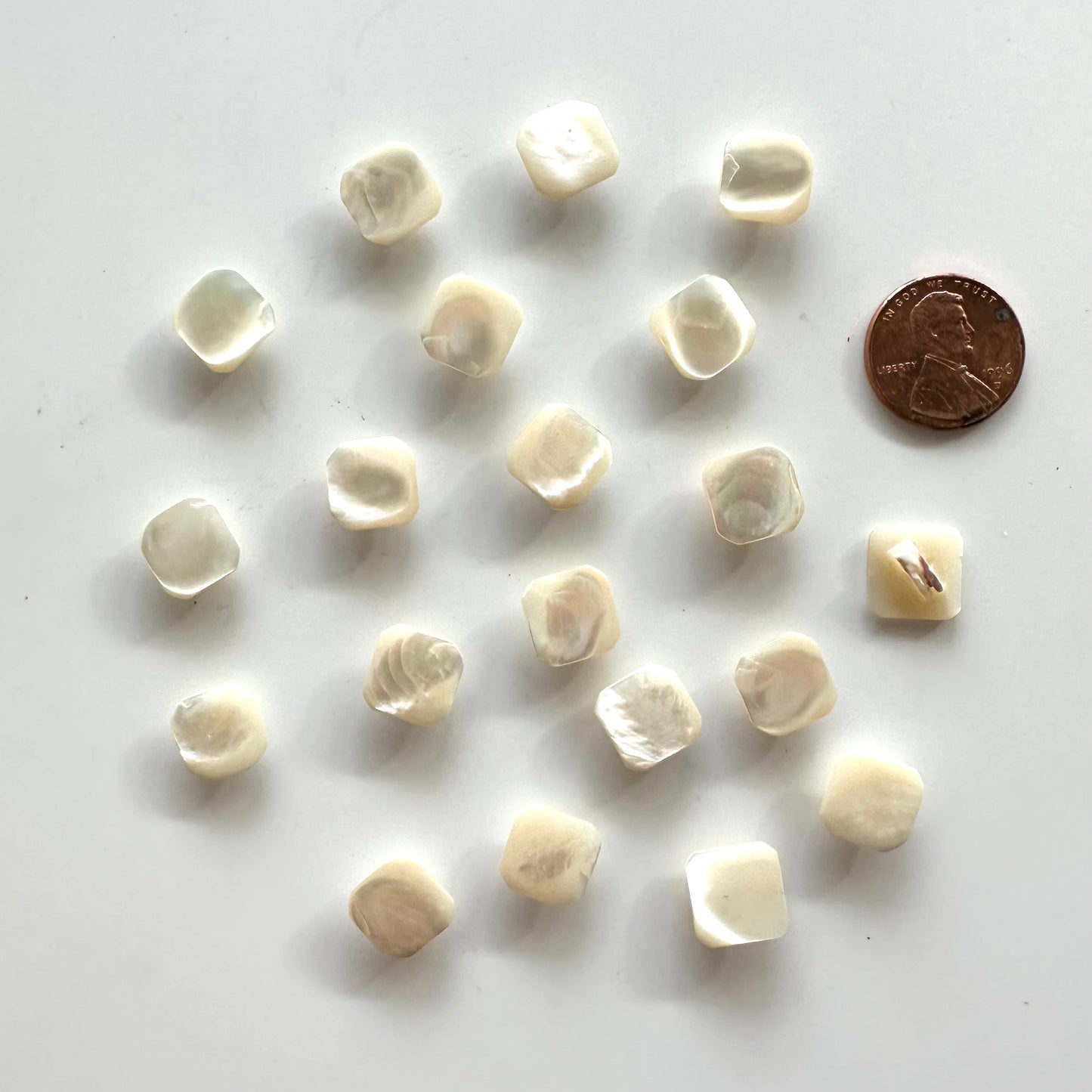 Shell Buttons - under 5/8 inch