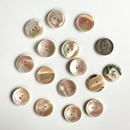 Shell Buttons - 5/8 to 7/8 inch