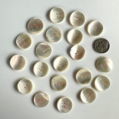 Shell Buttons - 5/8 to 7/8 inch
