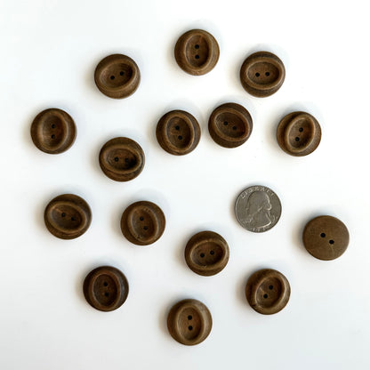 Wood Buttons 5/8 to 7/8 inch