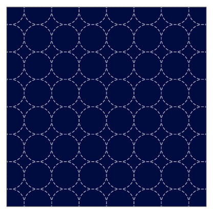 Preprinted Sashiko Cotton & Linen Fabric