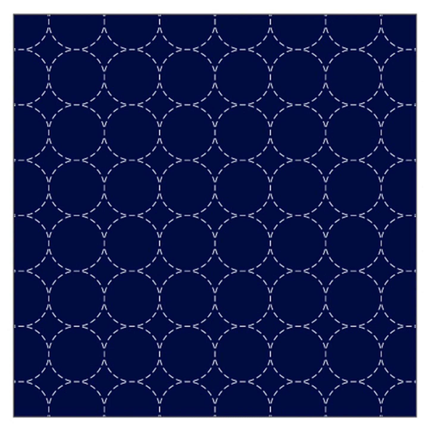 Preprinted Sashiko Cotton & Linen Fabric